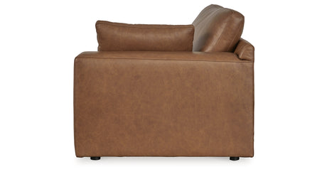 Emilia Caramel Right-Arm Facing Corner Chair from Ashley - Luna Furniture