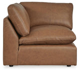 Emilia Caramel 5-Piece Sectional and Ottoman from Ashley - Luna Furniture
