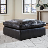 Emilia Black Oversized Accent Ottoman from Ashley - Luna Furniture