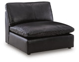 Emilia Black Armless Chair from Ashley Furniture - Luna Furniture
