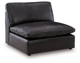 Emilia Black Armless Chair from Ashley Furniture - Luna Furniture