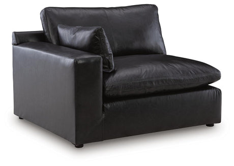 Emilia Black Left-Arm Facing Corner Chair from Ashley Furniture - Luna Furniture