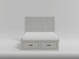 Willowbrook Light Gray California King Platform Bed with Storage Footboard and Side Rails from Homelegance - Luna Furniture