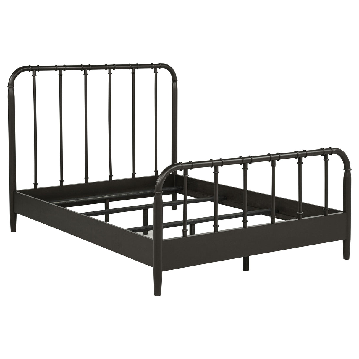 Rocco Dark Bronze All Wood Water Pipe Open Frame Full Bed from Coaster - Luna Furniture