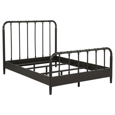Rocco Dark Bronze All Wood Water Pipe Open Frame Full Bed from Coaster - Luna Furniture