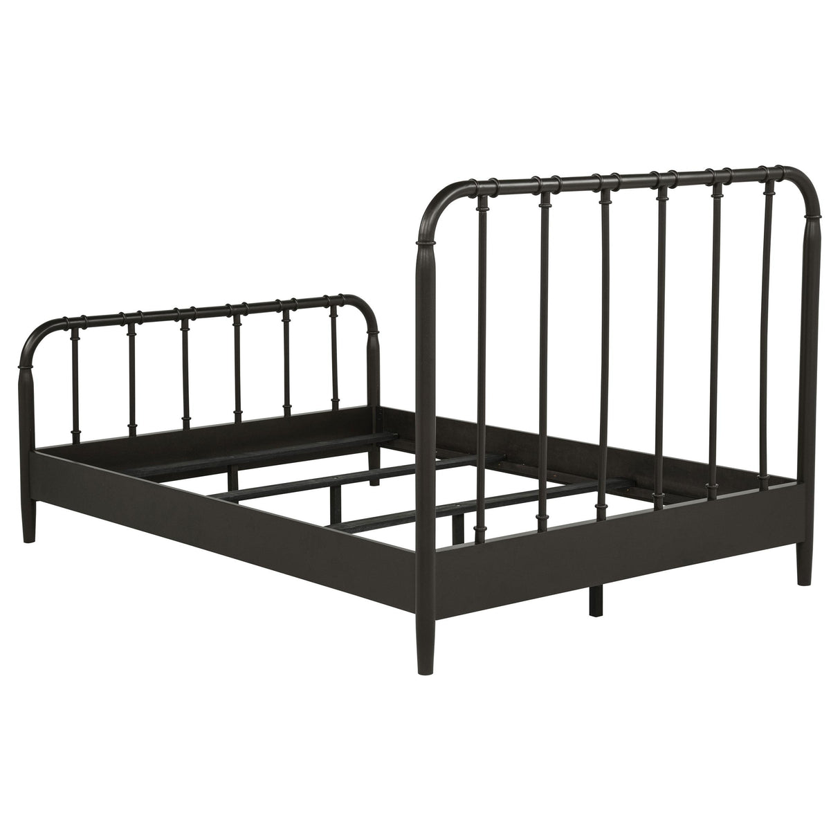 Rocco Dark Bronze All Wood Water Pipe Open Frame Full Bed from Coaster - Luna Furniture