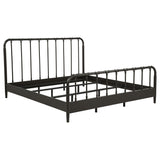 Rocco Dark Bronze Industrial Metal Pipe Frame Eastern King Bed from Coaster - Luna Furniture