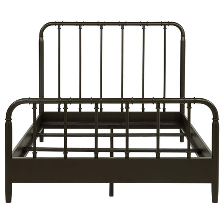 Rocco Dark Bronze Industrial Metal Pipe Frame Eastern King Bed from Coaster - Luna Furniture