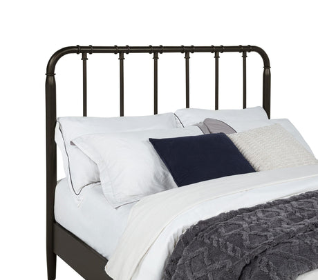 Rocco Dark Bronze Industrial Metal Pipe Frame Eastern King Bed from Coaster - Luna Furniture