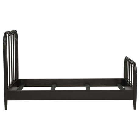 Rocco Dark Bronze Twin Wood Open Frame Bed from Coaster - Luna Furniture