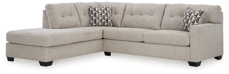Mahoney Pebble 2-Piece LAF Chaise Sectional from Ashley Furniture - Luna Furniture