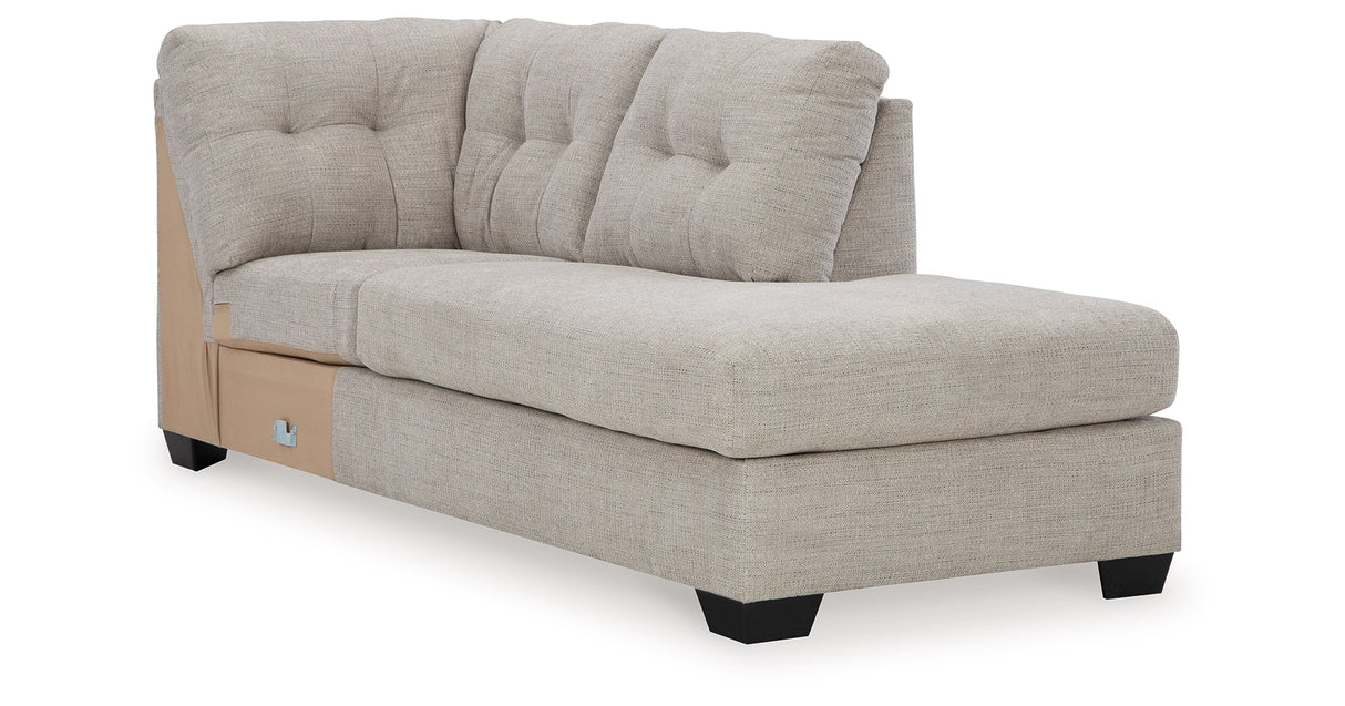 Mahoney Pebble Right-Arm Facing Corner Chaise from Ashley Furniture - Luna Furniture