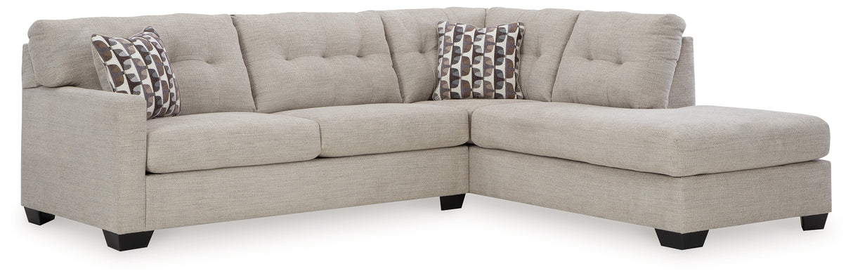 Mahoney Pebble 2-Piece RAF Chaise Sectional from Ashley - Luna Furniture