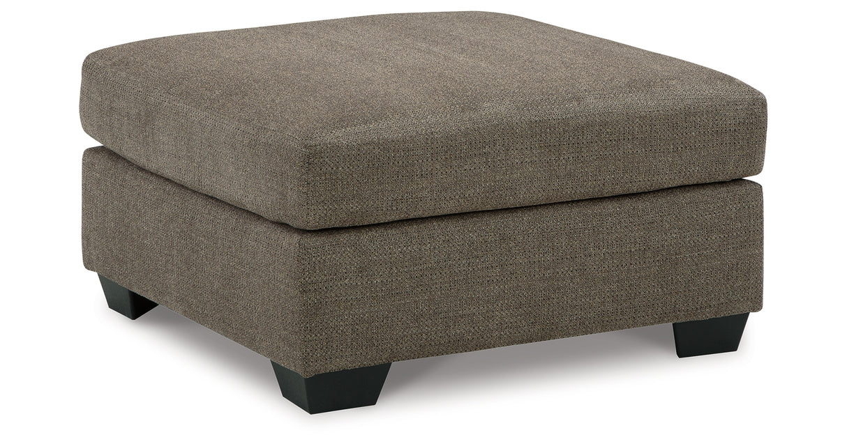 Mahoney Chocolate Oversized Accent Ottoman from Ashley - Luna Furniture