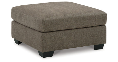 Mahoney Chocolate 2-Piece Sectional with Ottoman from Ashley - Luna Furniture