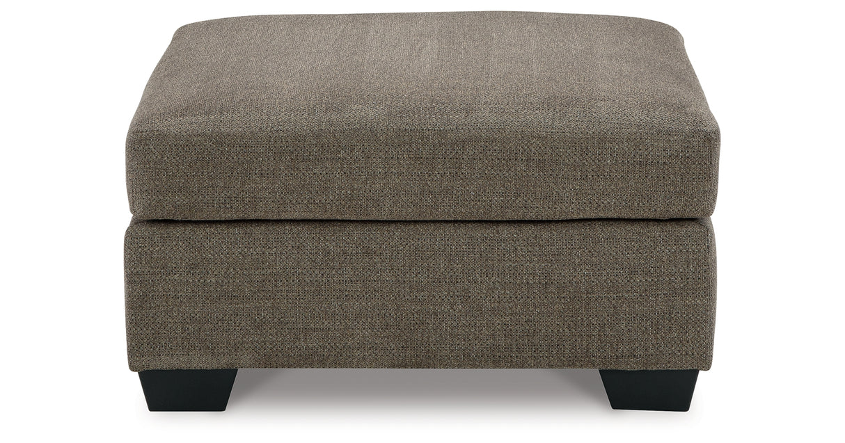 Mahoney Chocolate Oversized Accent Ottoman from Ashley - Luna Furniture