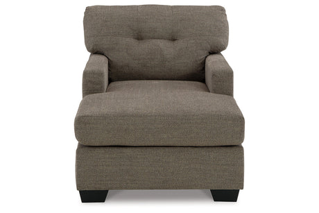 Mahoney Chocolate Sofa and Chaise from Ashley - Luna Furniture