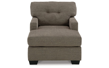 Mahoney Chocolate Chaise from Ashley - Luna Furniture