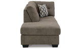 Mahoney Chocolate Left-Arm Facing Corner Chaise from Ashley Furniture - Luna Furniture