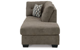 Mahoney Gray 2-Piece Sleeper Sectional and Ottoman from Ashley Furniture - Luna Furniture