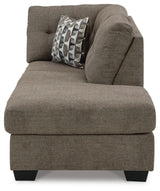 Mahoney Gray 2-Piece Sleeper Sectional and Ottoman from Ashley Furniture - Luna Furniture