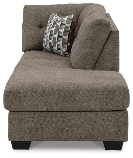 Mahoney Gray 2-Piece Sleeper Sectional and Ottoman from Ashley - Luna Furniture