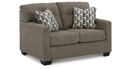 Mahoney Chocolate Loveseat from Ashley - Luna Furniture