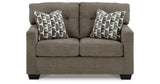 Mahoney Chocolate Loveseat from Ashley Furniture - Luna Furniture