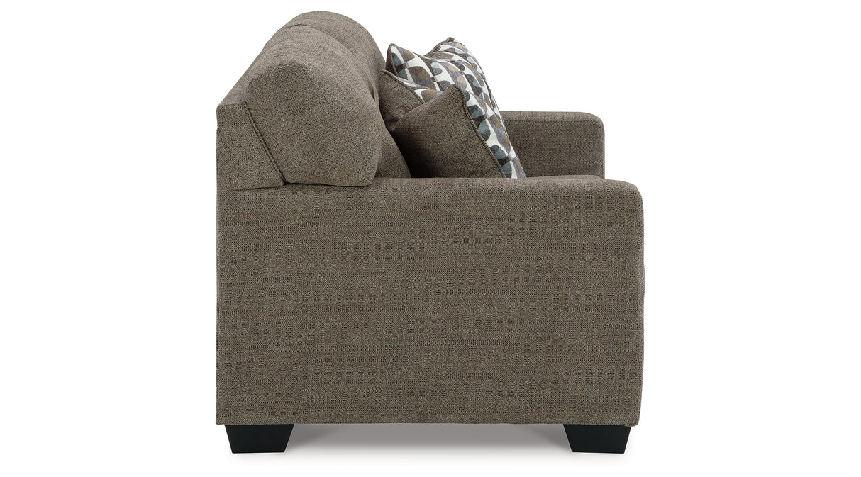 Mahoney Chocolate Loveseat from Ashley Furniture - Luna Furniture