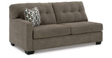Mahoney Chocolate Left-Arm Facing Sofa from Ashley - Luna Furniture