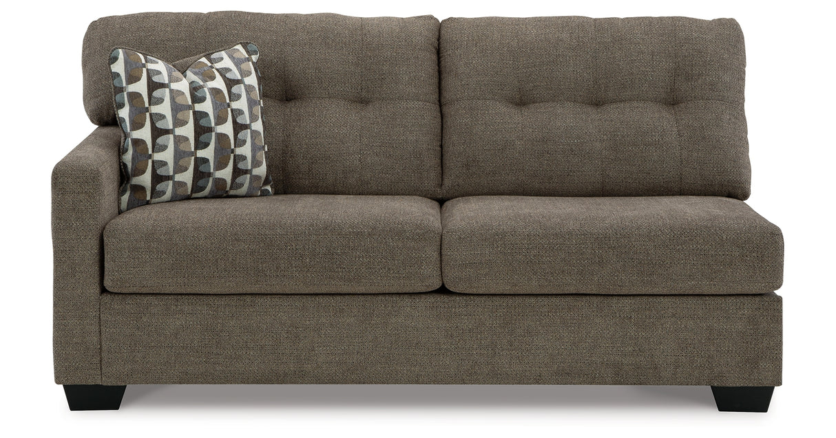 Mahoney Chocolate Left-Arm Facing Sofa from Ashley - Luna Furniture