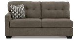 Mahoney Chocolate Left-Arm Facing Sofa from Ashley - Luna Furniture