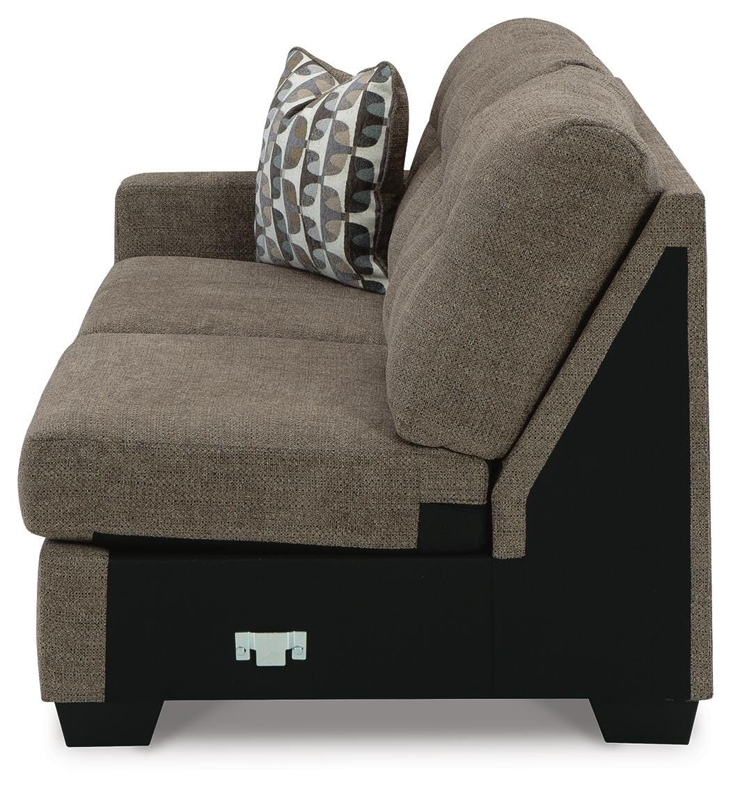 Mahoney Chocolate Left-Arm Facing Sofa from Ashley - Luna Furniture