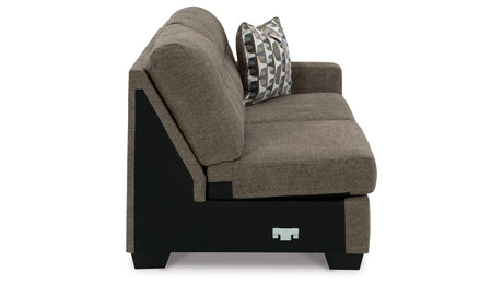 Mahoney Chocolate Right-Arm Facing Sofa from Ashley - Luna Furniture