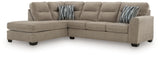 Olten Mocha 2-Piece LAF Sectional from Ashley - Luna Furniture