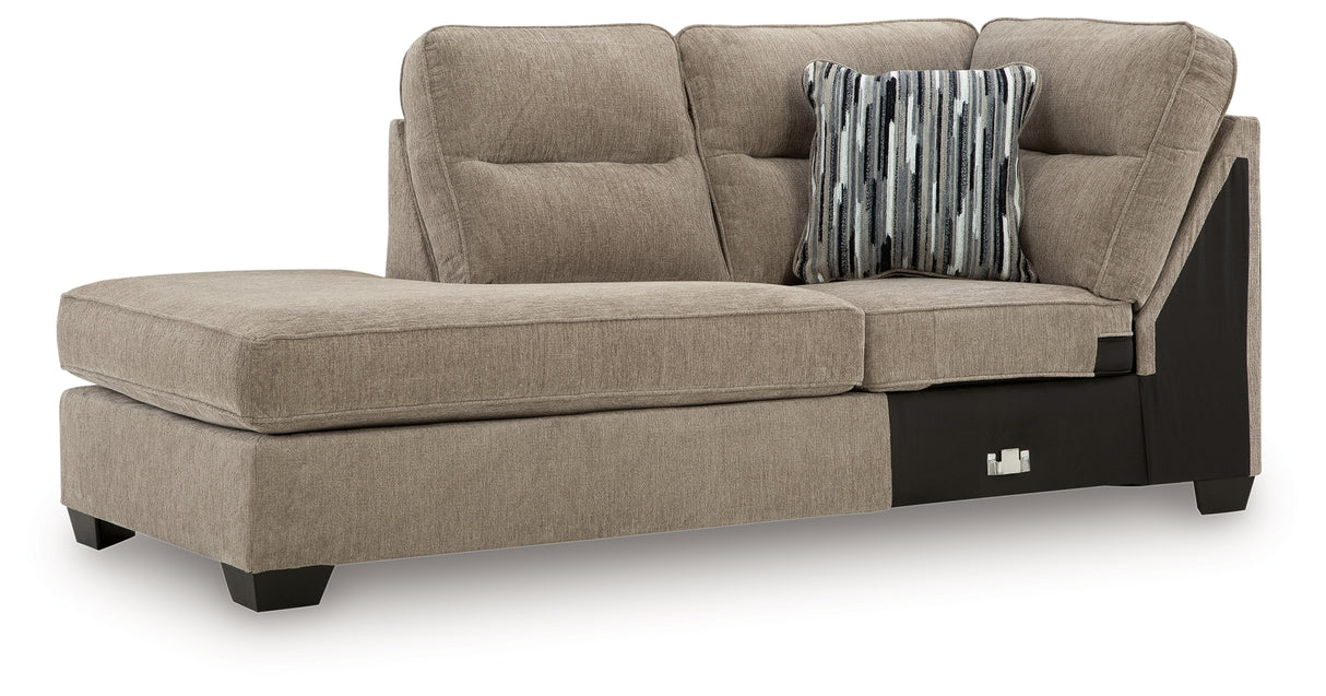 Olten Mocha Left-Arm Facing Corner Chaise from Ashley - Luna Furniture