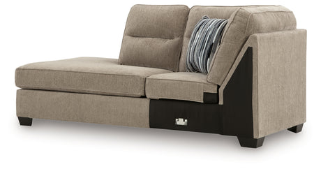 Olten Mocha Left-Arm Facing Corner Chaise from Ashley - Luna Furniture
