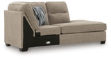 Olten Mocha Right-Arm Facing Corner Chaise from Ashley Furniture - Luna Furniture