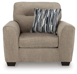 Olten Mocha Oversized Chair from Ashley - Luna Furniture