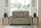 Olten Mocha Loveseat from Ashley - Luna Furniture