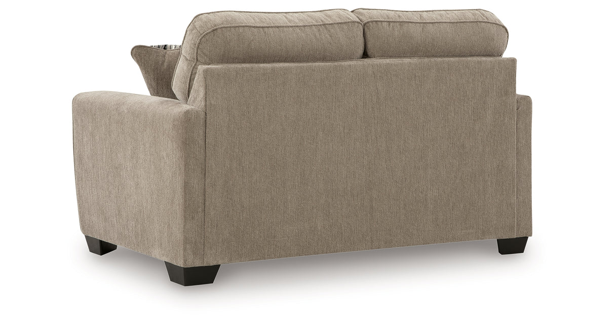 Olten Mocha Loveseat from Ashley - Luna Furniture