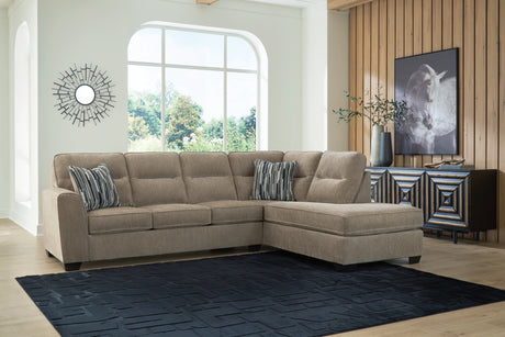 Olten Mocha 2-Piece RAF Sectional from Ashley - Luna Furniture
