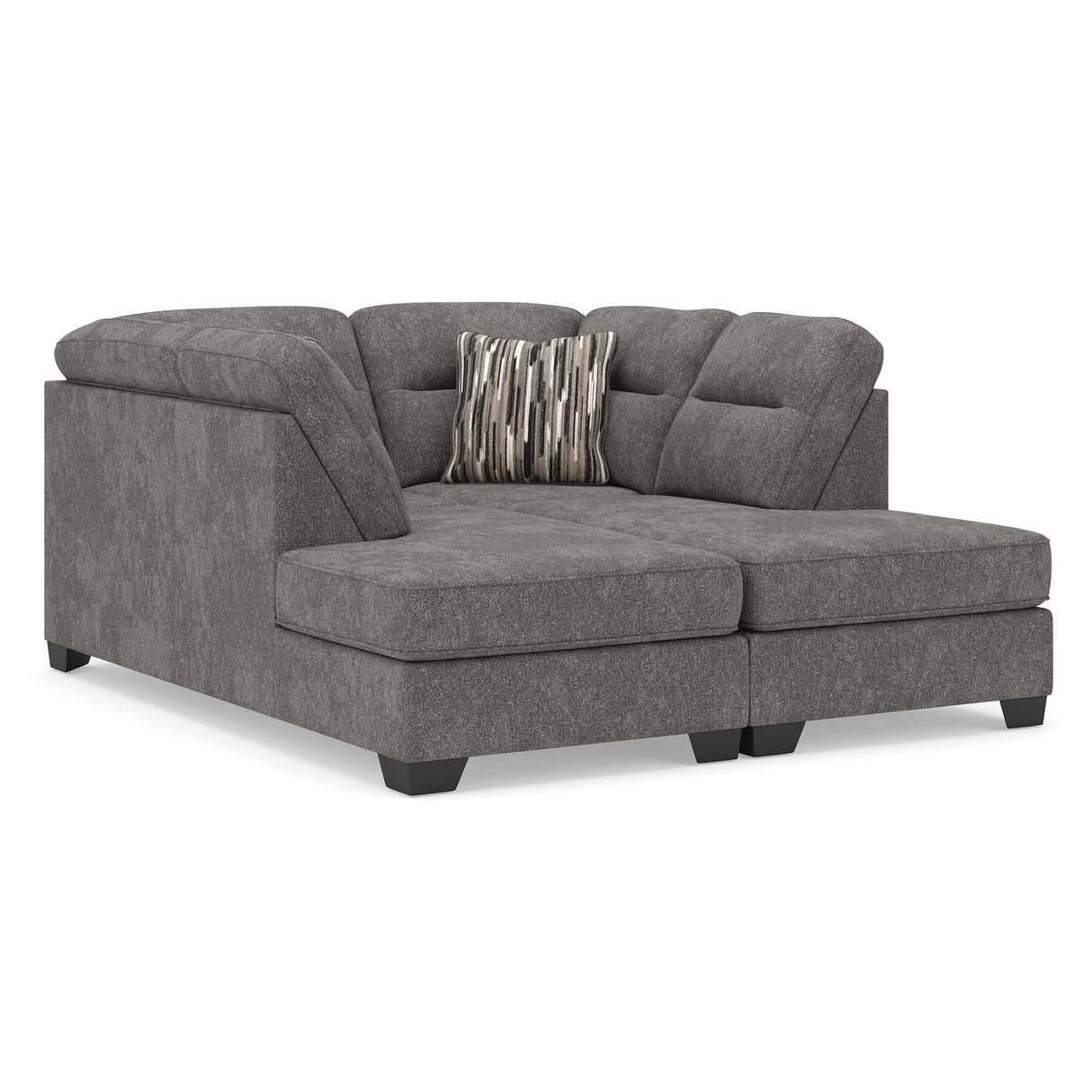 Olten Graphite 2-Piece Super Chaise from Ashley - Luna Furniture