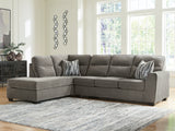 Olten Graphite 2-Piece LAF Sectional from Ashley - Luna Furniture