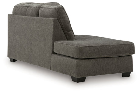 Olten Graphite Left-Arm Facing Corner Chaise from Ashley - Luna Furniture