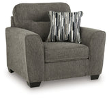 Olten Graphite Oversized Chair from Ashley - Luna Furniture