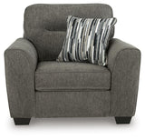 Olten Graphite Sofa and Oversized Chair