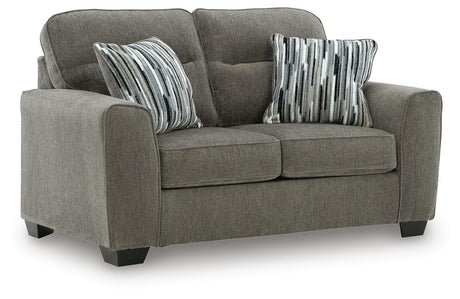 Olten Graphite Loveseat from Ashley - Luna Furniture