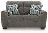 Olten Graphite Loveseat from Ashley - Luna Furniture