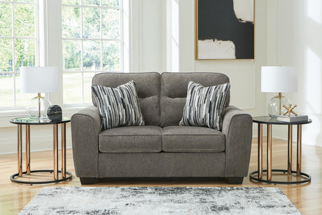 Olten Graphite 2 Loveseats from Ashley - Luna Furniture